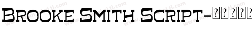 Brooke Smith Script字体转换